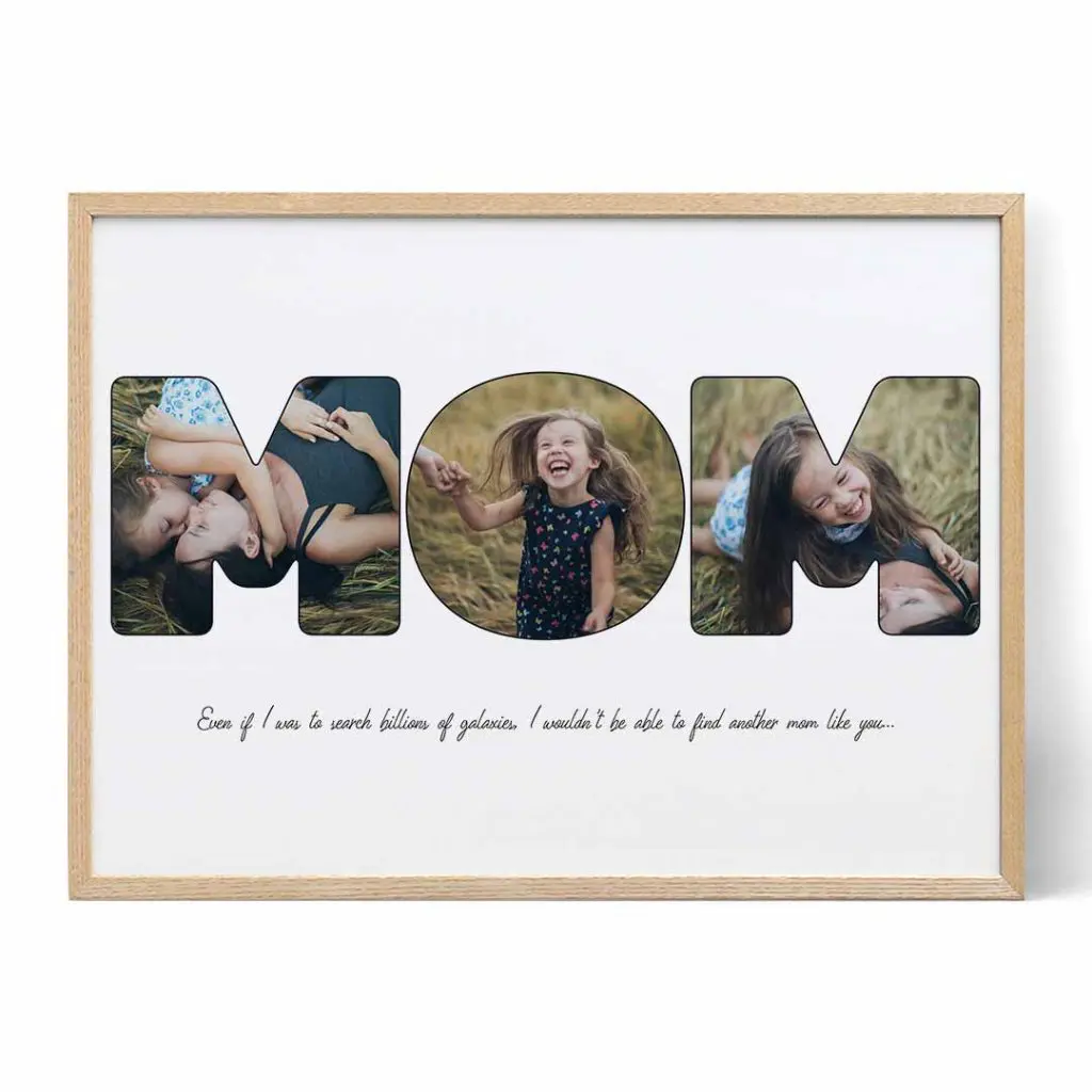 Birthday Present For Mom, Mother Birthday Gift, Personalized Gift For Mom,  Mom Photo Collage Canvas - Stunning Gift Store