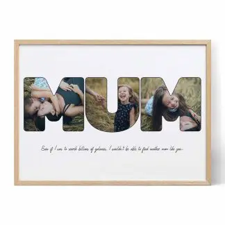 Mum Letter Photo Collage