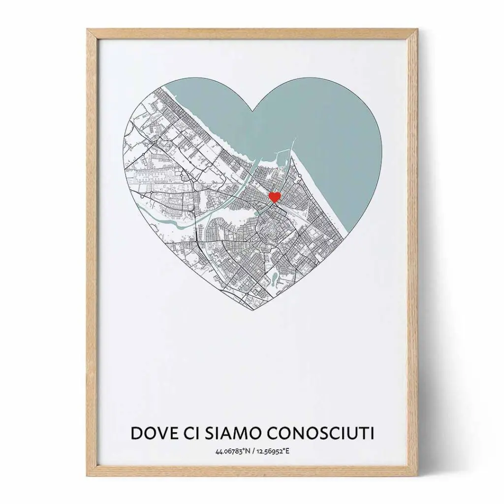 Mappa del Nostro Incontro a Cuore - Positive Prints