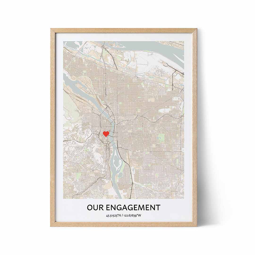 engagement maps - best gifts for newly engaged couple 
