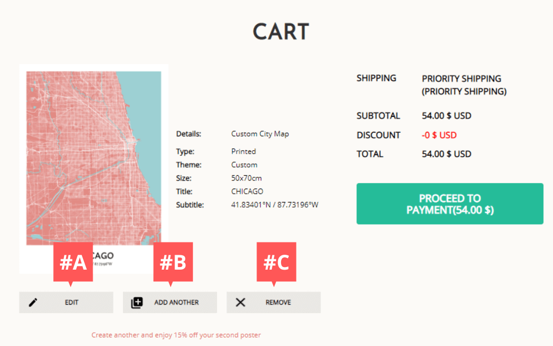 Postitive Prints cart page