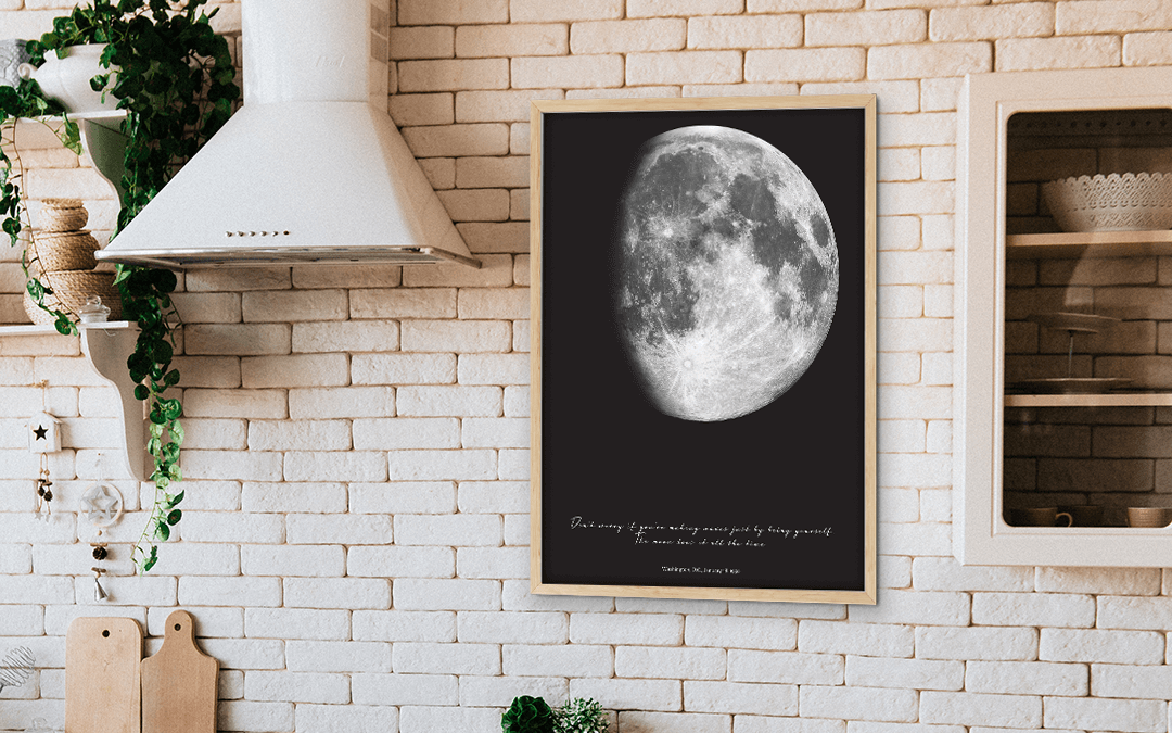 Poster de la lune croissante