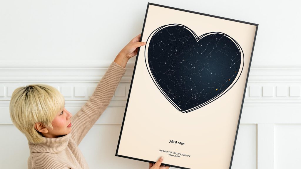 star map valentines day