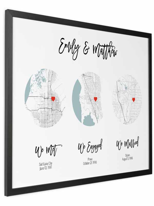 Customizable Where We Got Married map