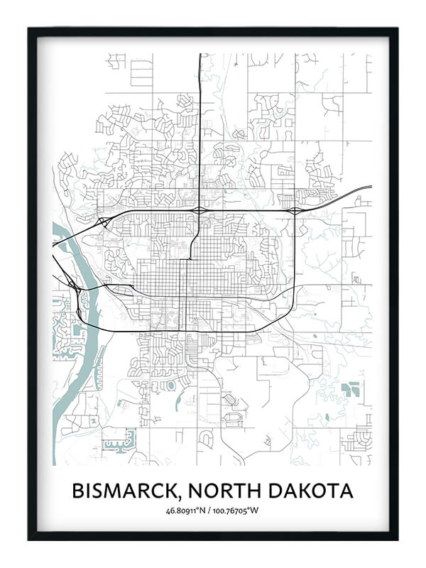 Bismarck Map Gallery