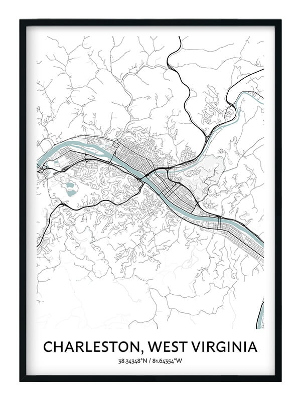 Charleston West Virginia Zip Code Map Draw A Topograp vrogue.co