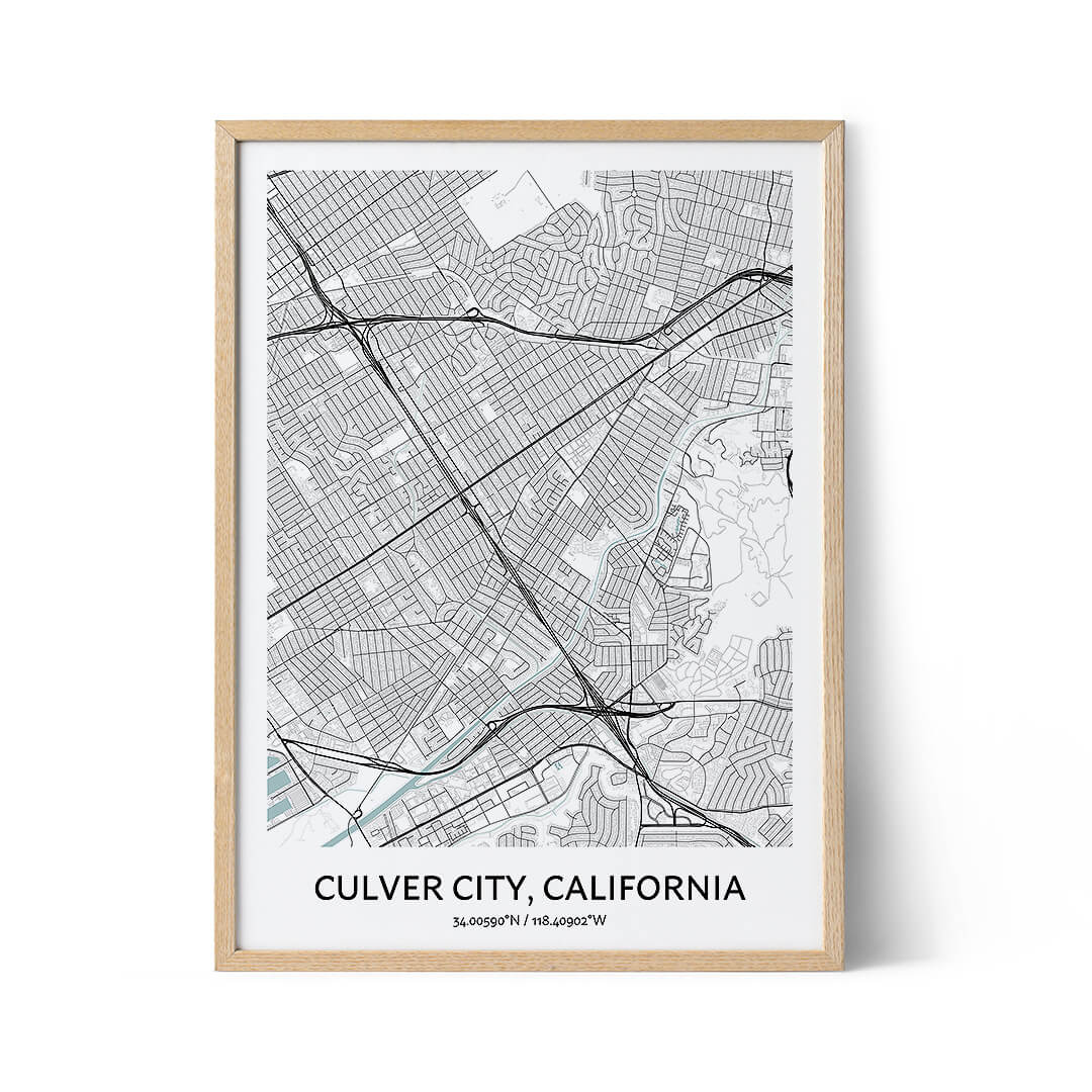 Culver City city map poster