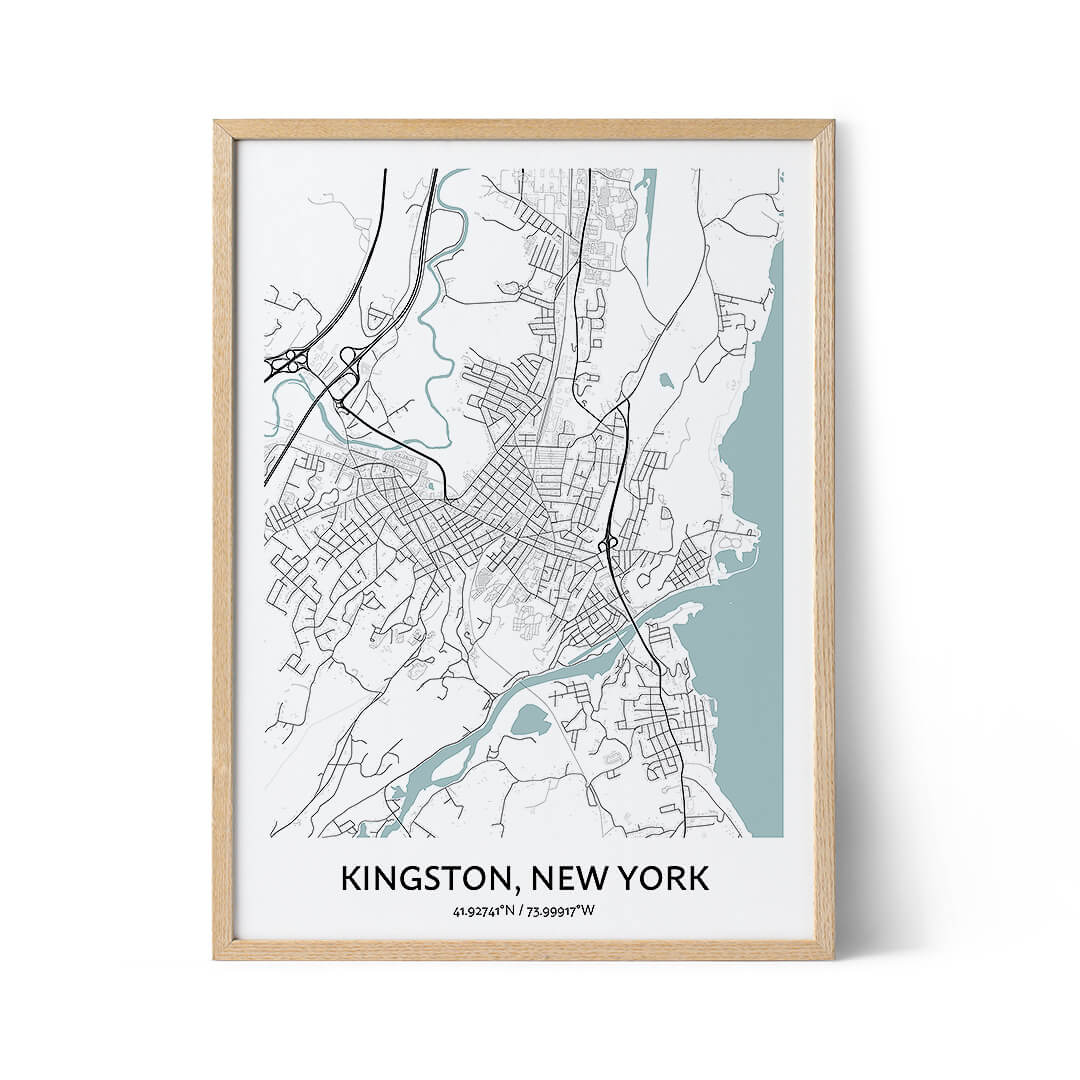 Kingston city map poster