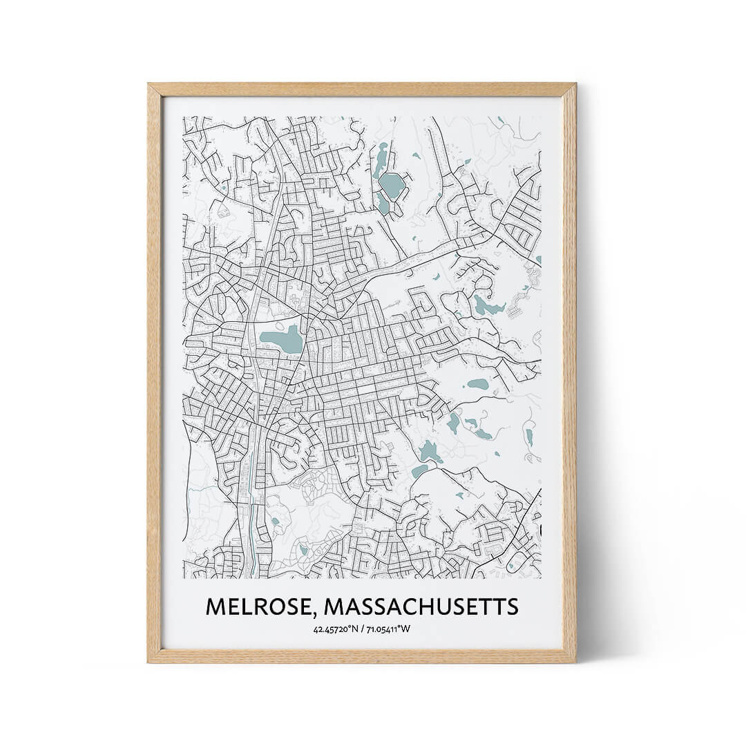 Melrose city map poster