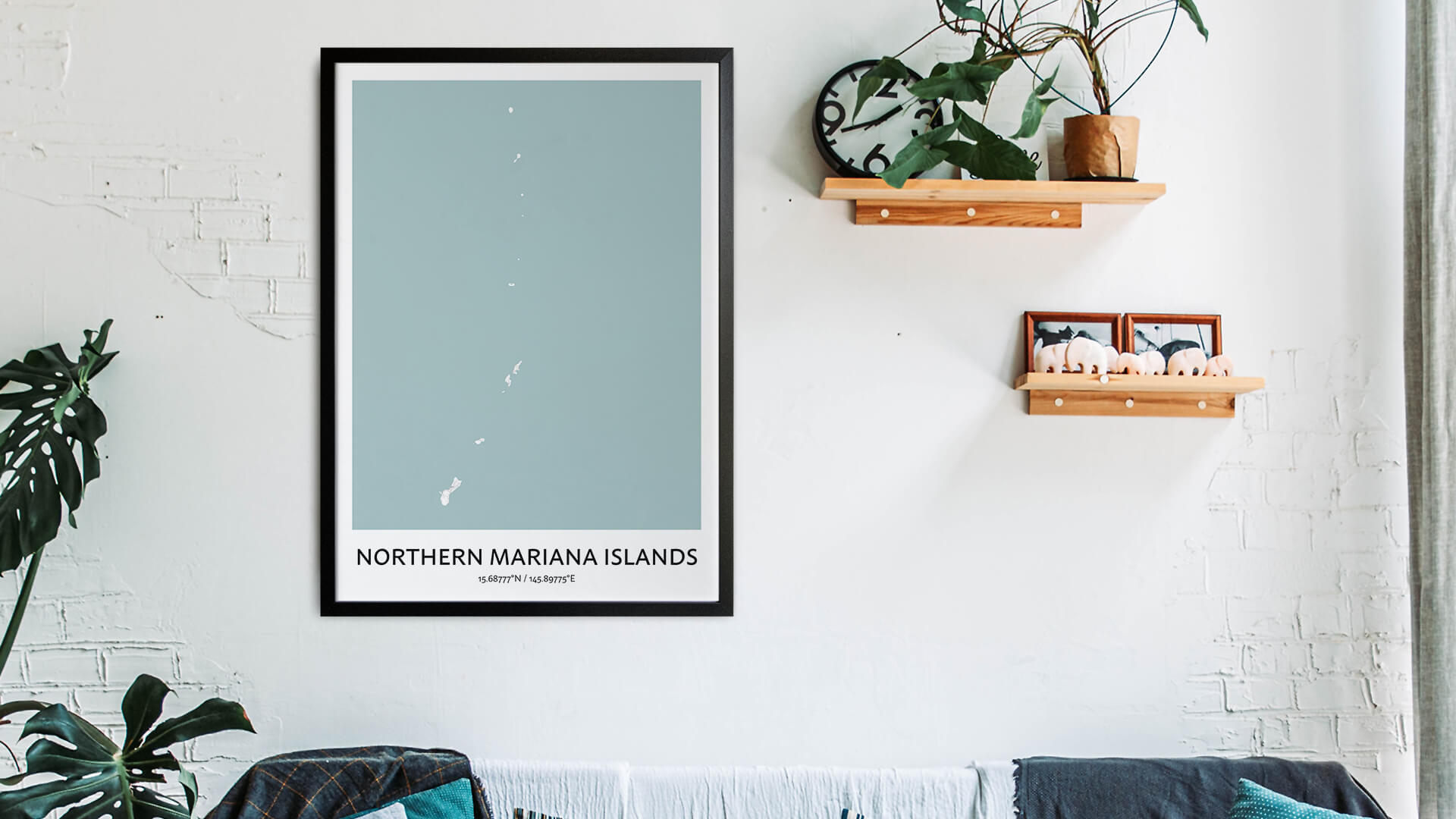 Northern Mariana Islands Map Poster - Your City Map Art - Positive Prints