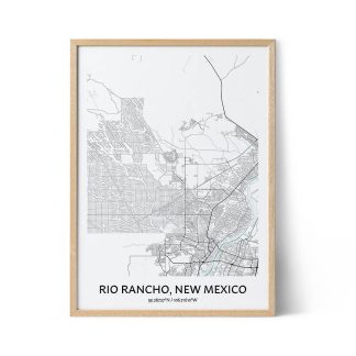 Rio Rancho city map poster