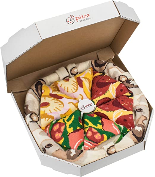 Pizza Socks Box - Funny Friendship Anniversary Gift