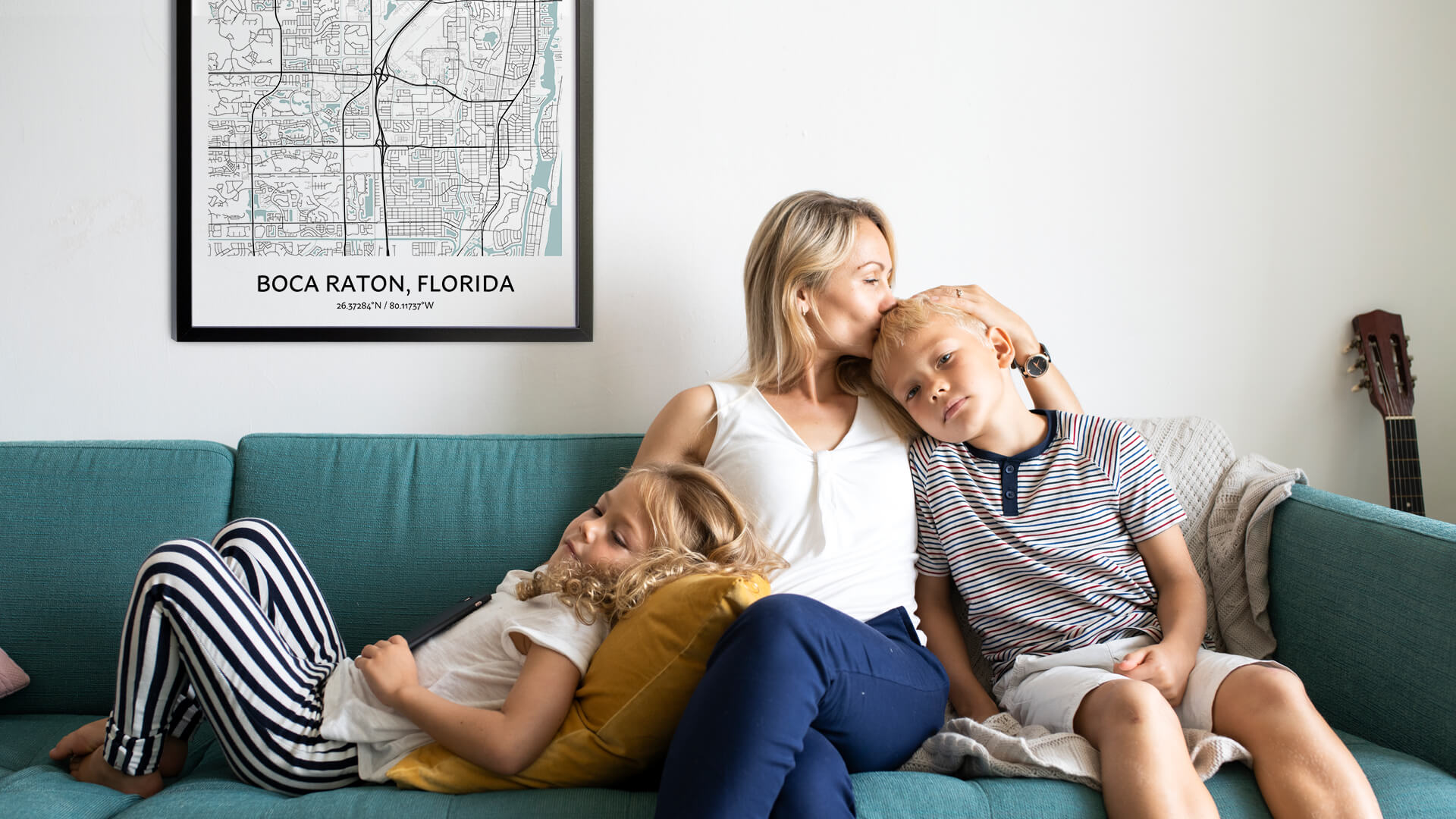 Boca Raton Map Poster Your City Map Art Positive Prints