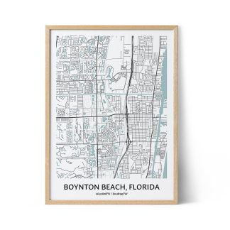 Boynton Beach city map poster