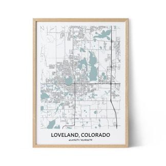 Loveland city map poster