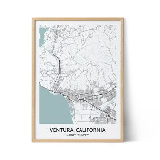 Ventura city map poster