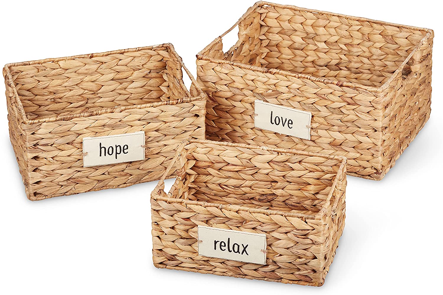 Storage Baskets with Personalized Labels
