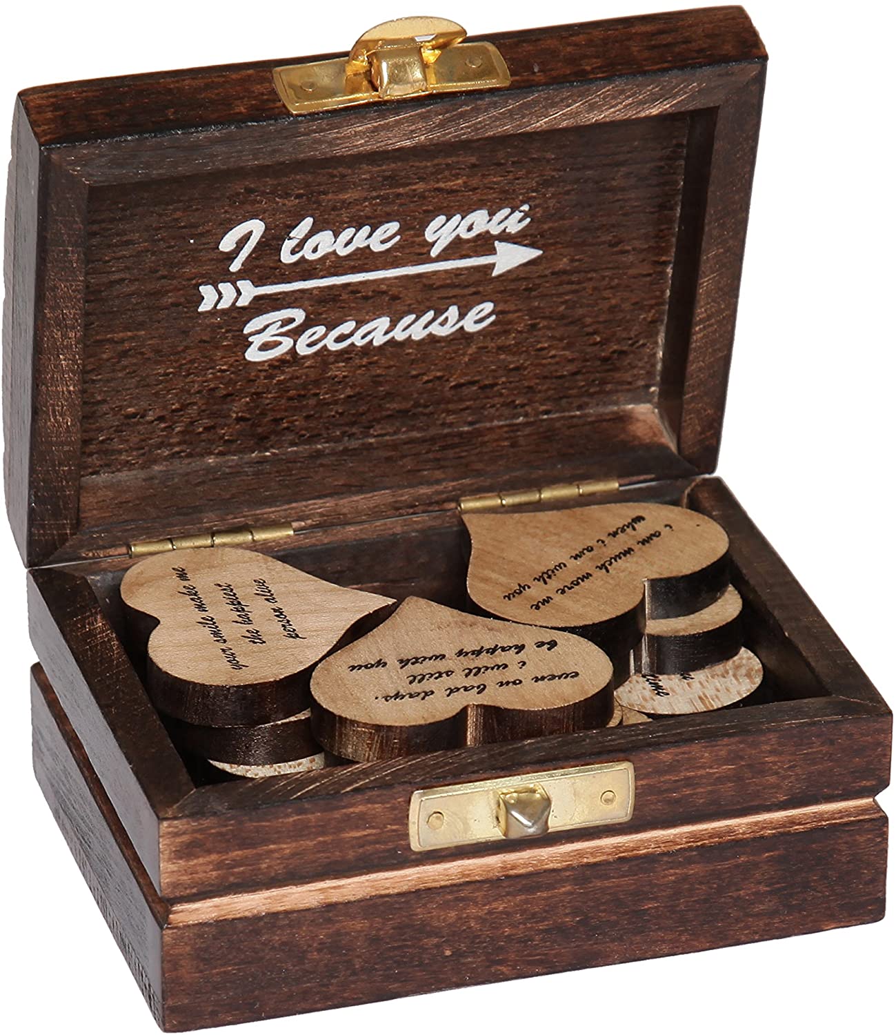 Romantic Gift Ideas for Girlfriend’s Birthday -  Hearts with Beautiful Love Quotes
