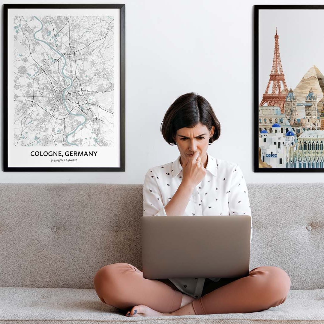 Gothenburg Map Poster - Your City Map Art - Positive Prints