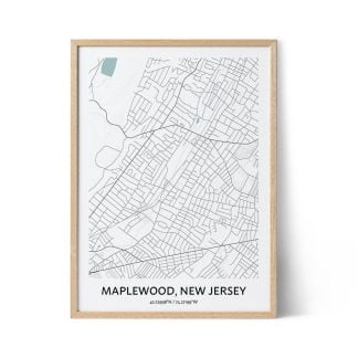 Maplewood city map poster