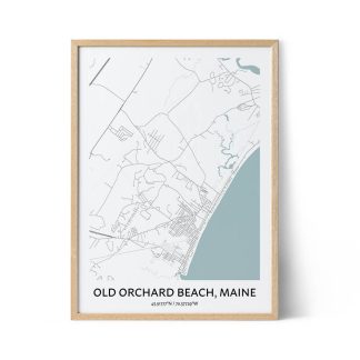 Old Orchard Beach city map poster