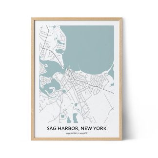 Sag Harbor city map poster