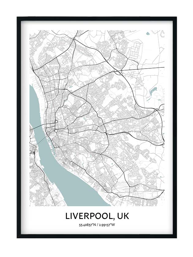 Liverpool Prabang Map Poster - Your City Map Art - Positive Prints