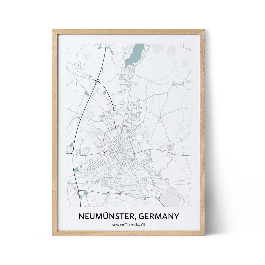 Poster della mappa di Neumunster