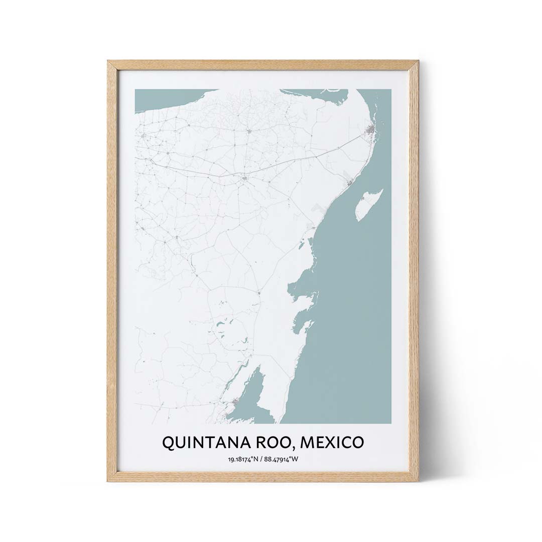 Quintana city map poster