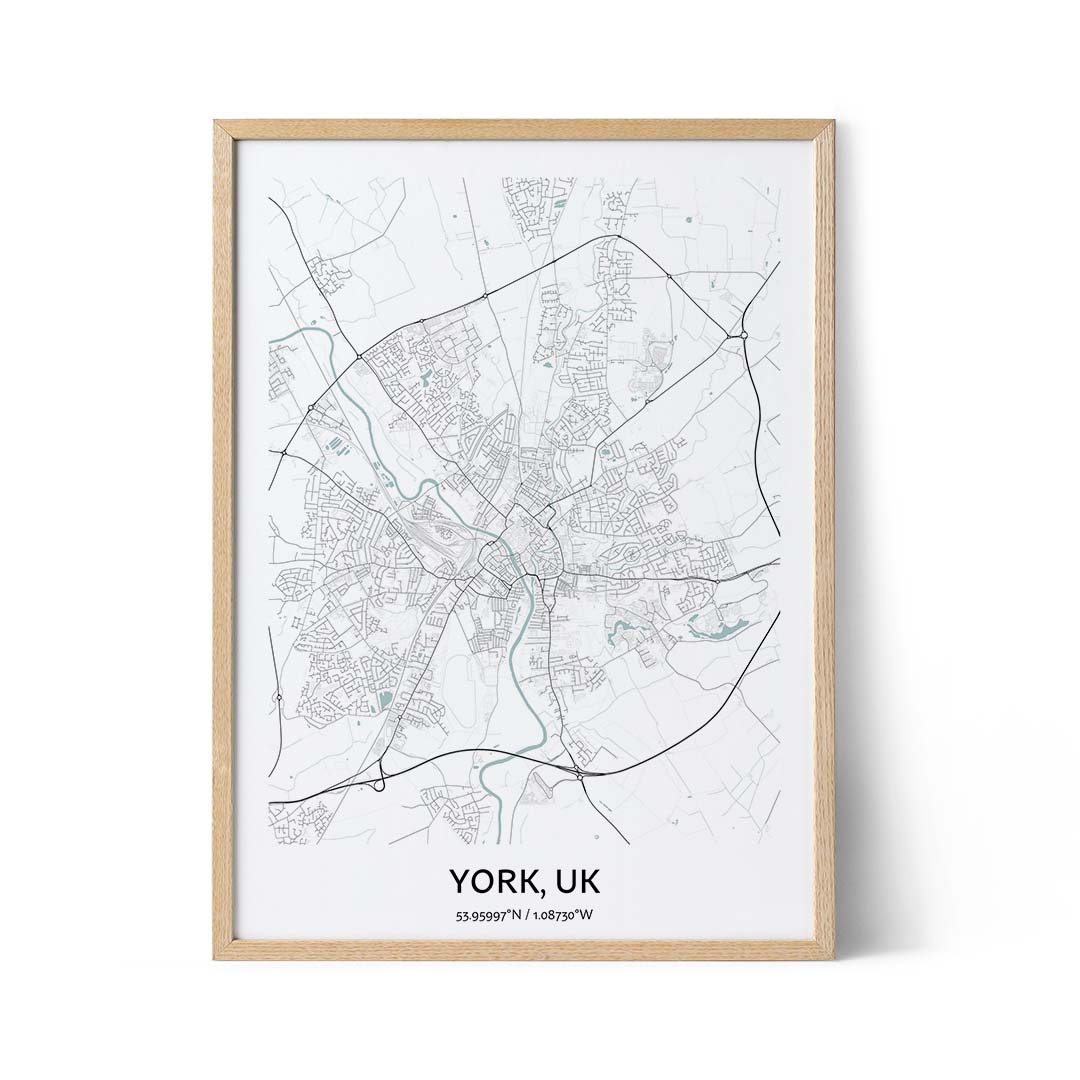 York city map poster