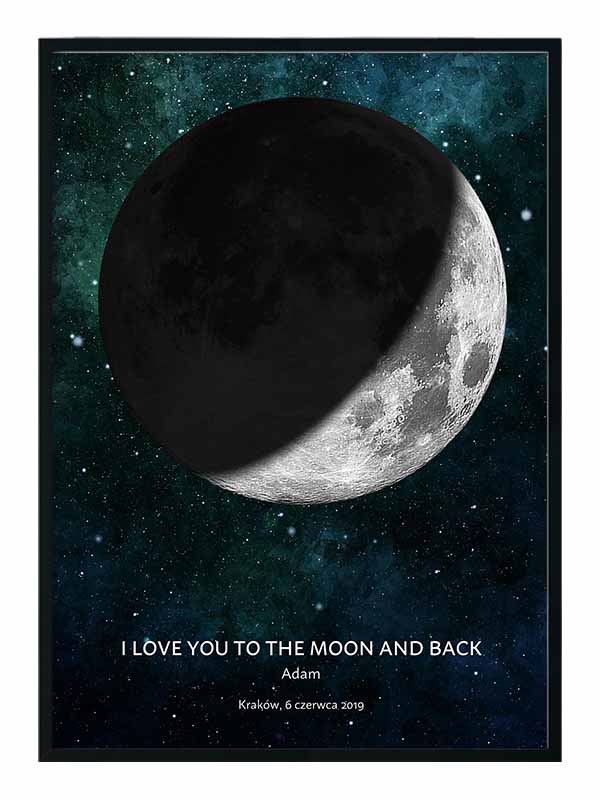 to the moon and back plakat