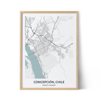 Concepcion city map poster