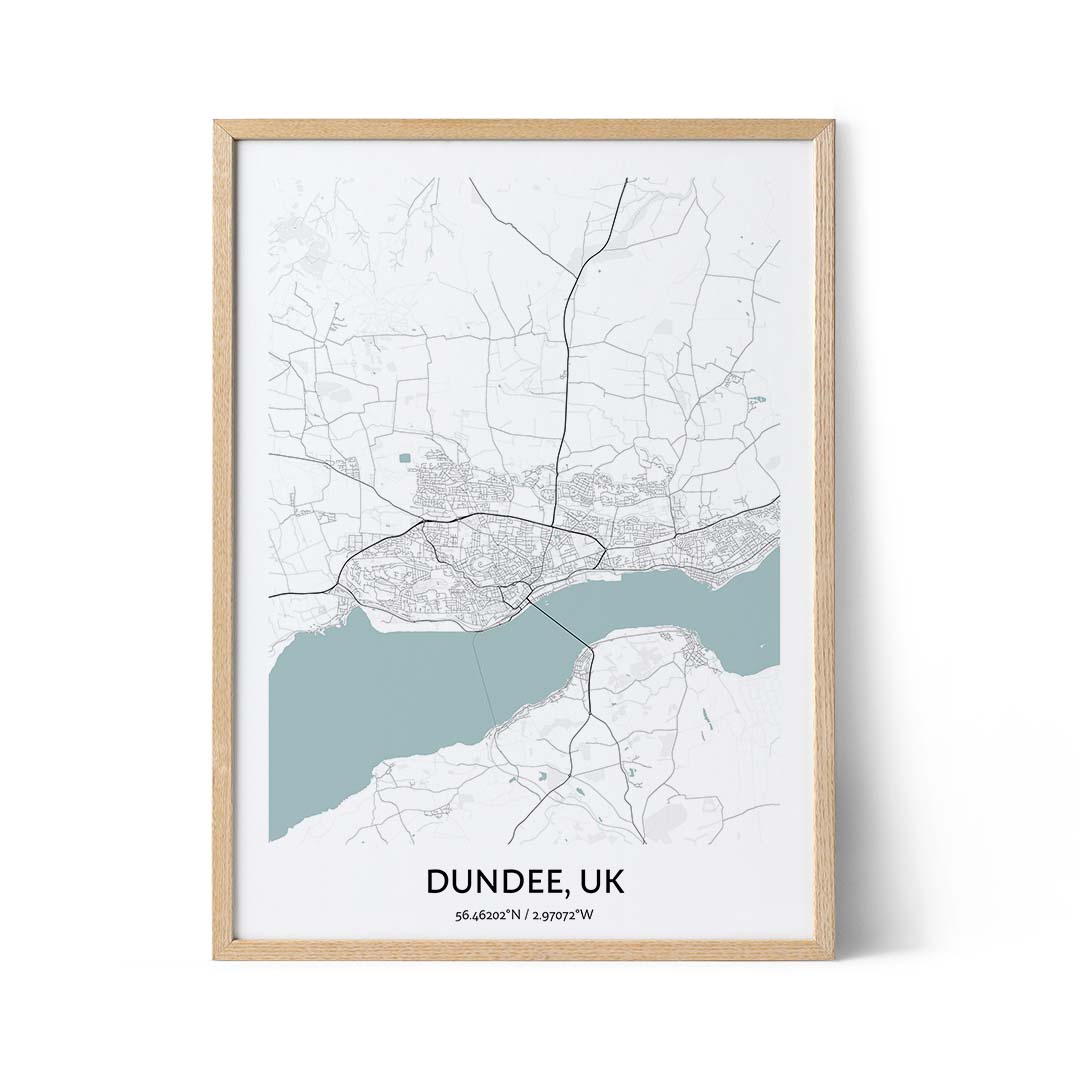 Dundee city map poster