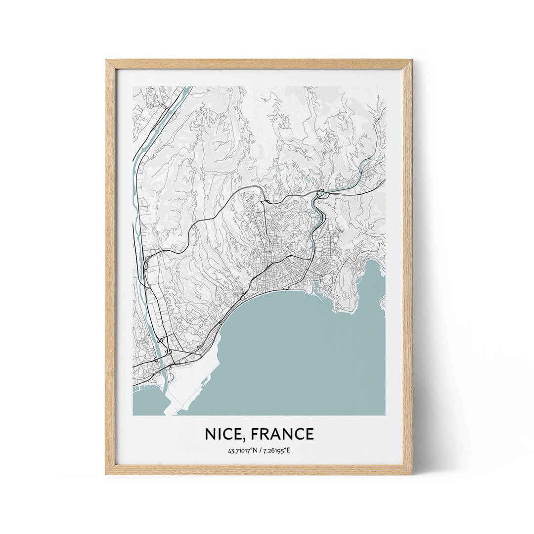 Nice city map poster