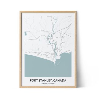 Port Stanley city map poster