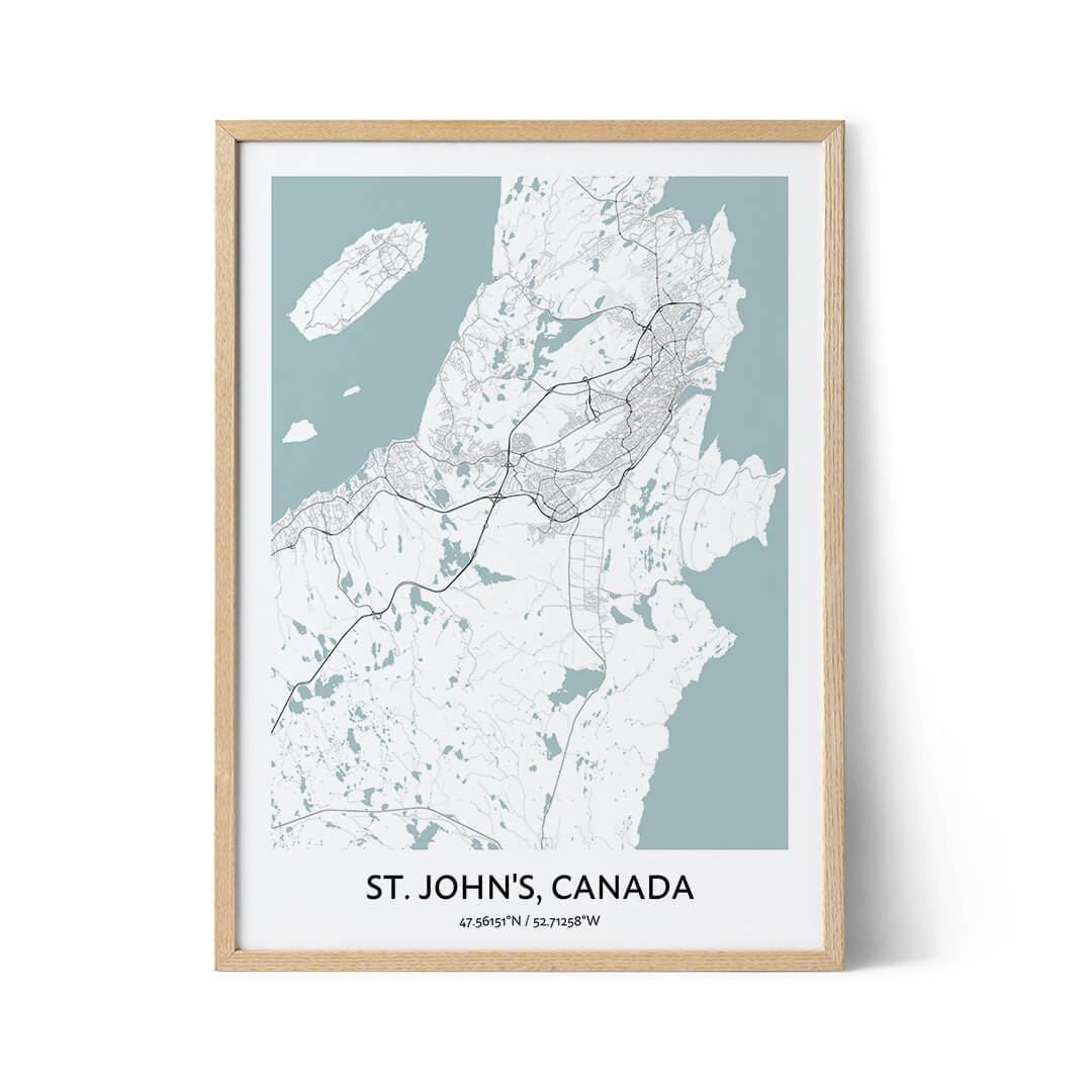 St John city map poster