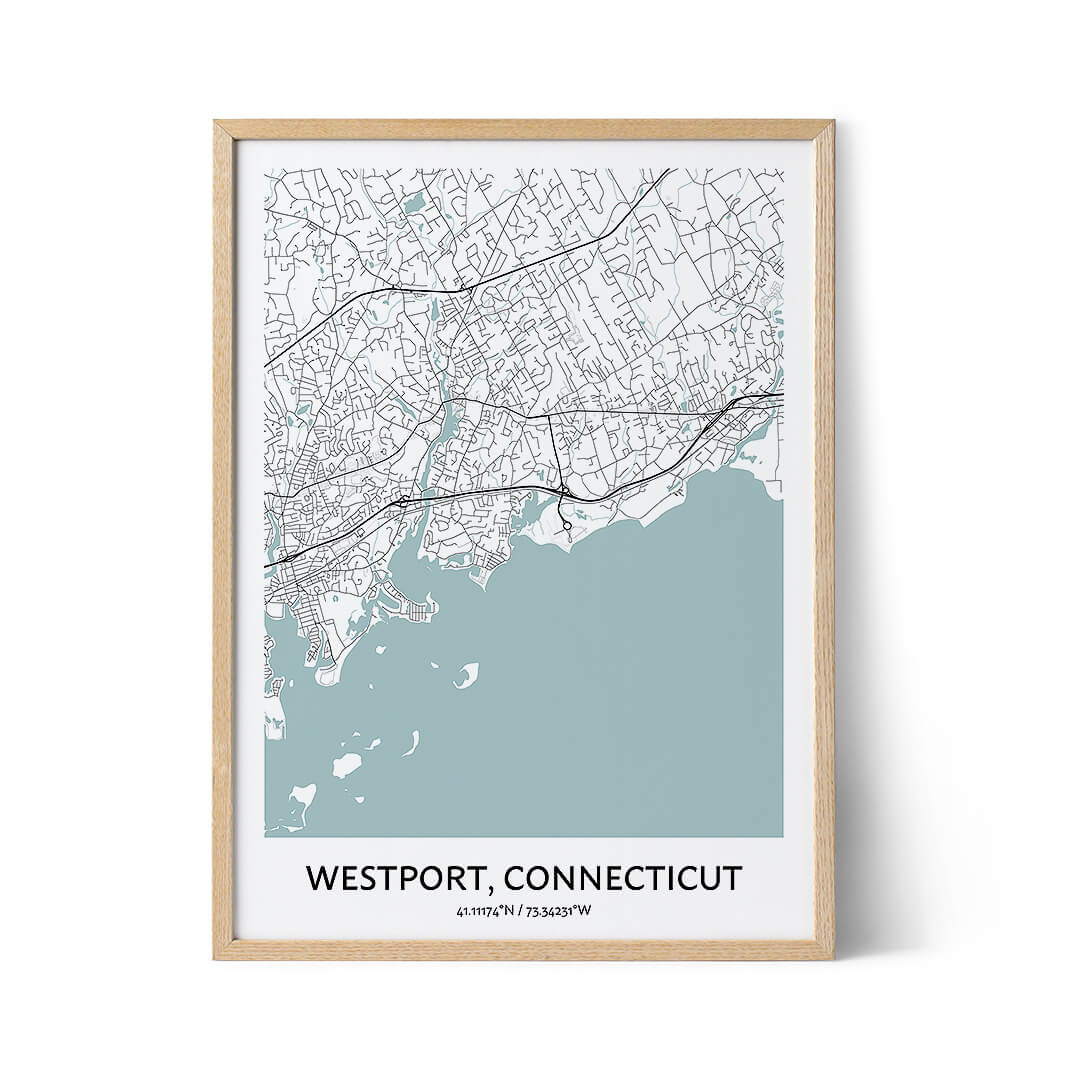 Westport Stadtplan Poster