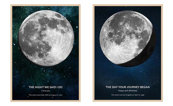 Personalized Moon Poster