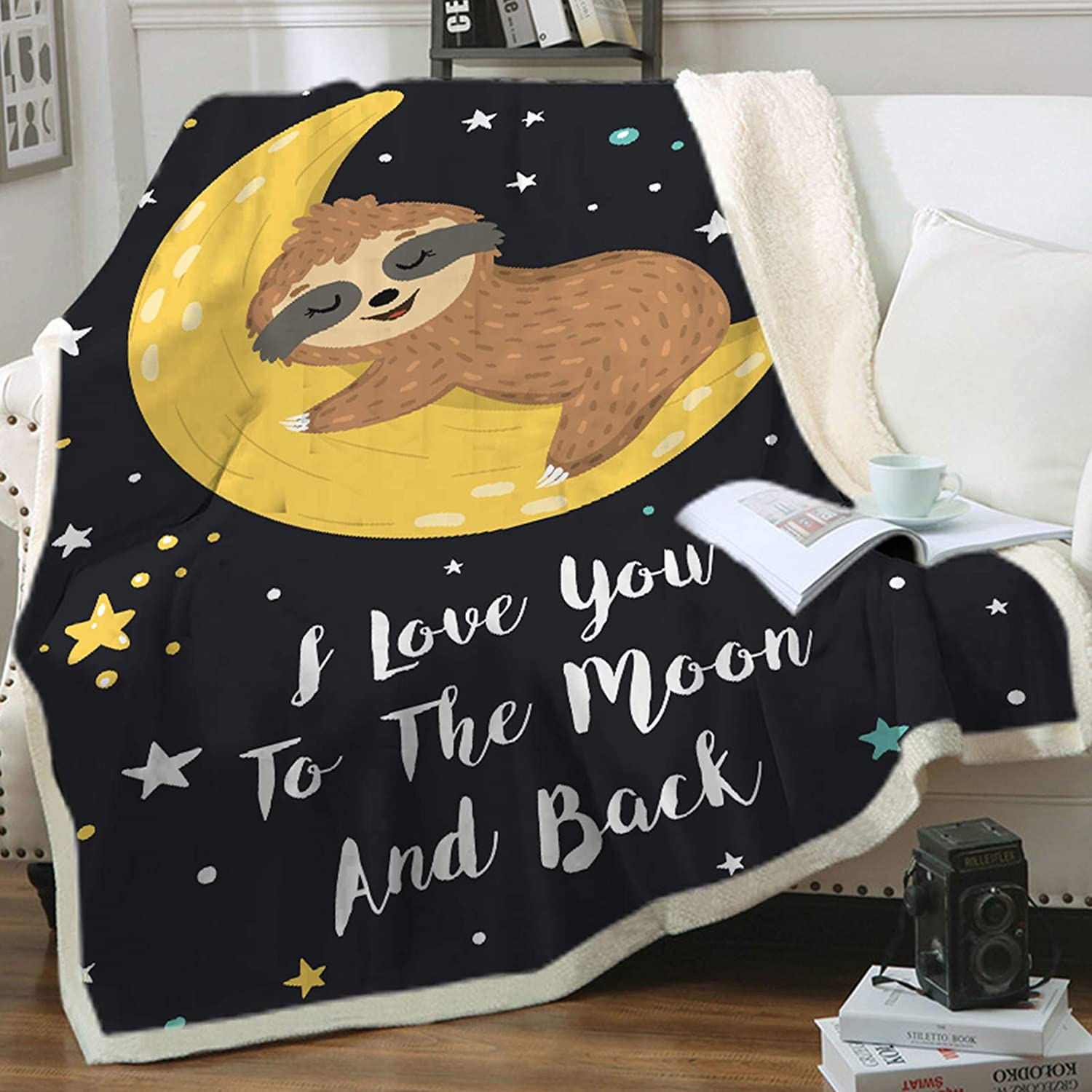 i love you to the moon and back gifts - blanket