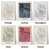 custom map art colors