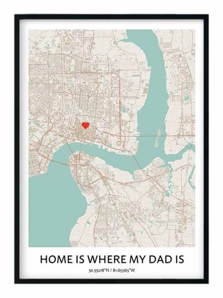 fathers day map gift