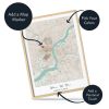 how to personalize map art