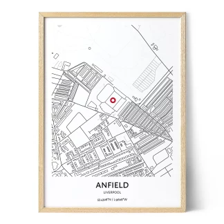 Liverpool FC Anfield Stadium Map