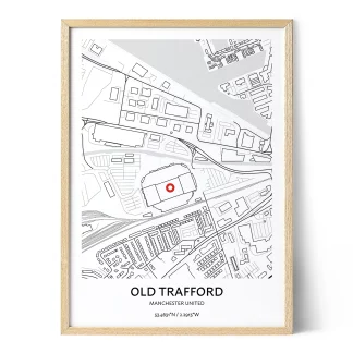 Manchester United Old Trafford Stadium Map