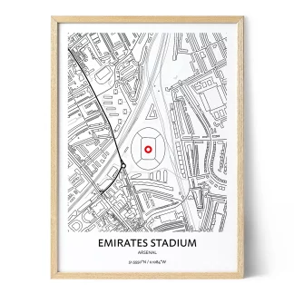 arsenal emirates stadium map