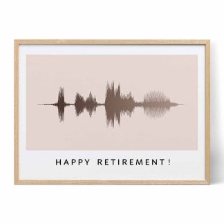 happy retirement soundwave art