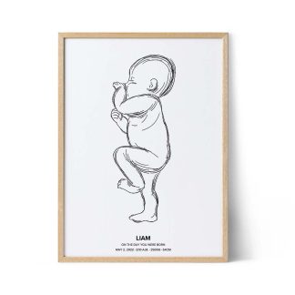 digital birth poster