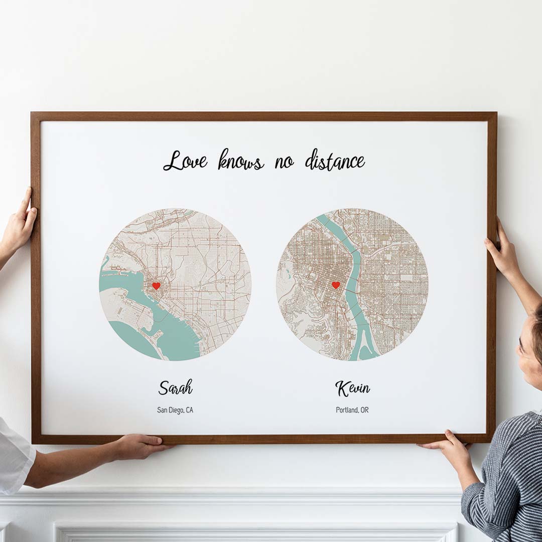 love knows no distance map