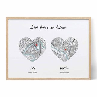 love knows no distance map