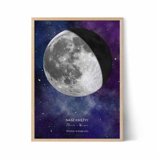 nasz księżyc personalizowany plakat